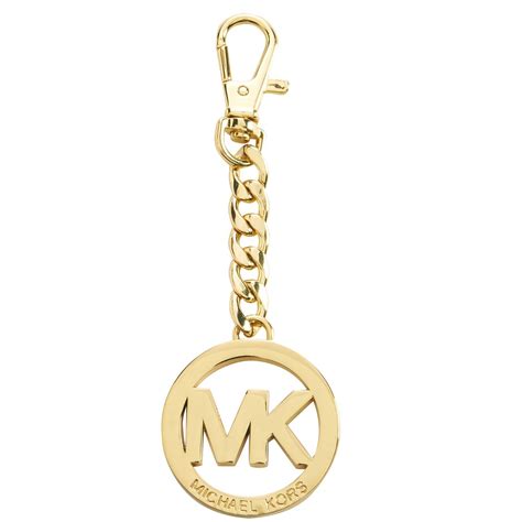 michael kors tan and gold charm